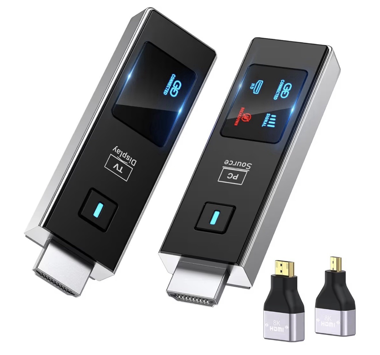 2026 New Wireless HDMI Transmitter & Receiver 360FT/110M Extender 4K Streaming