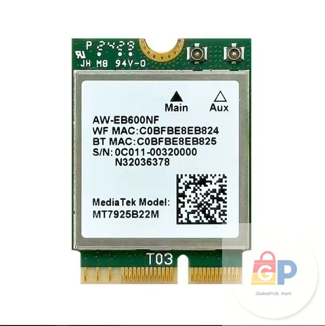 Genuine MediaTek MT7925B22M 6GHz 5400Mbps WiFi7 802.11be Tri-band Bluetooth5.3