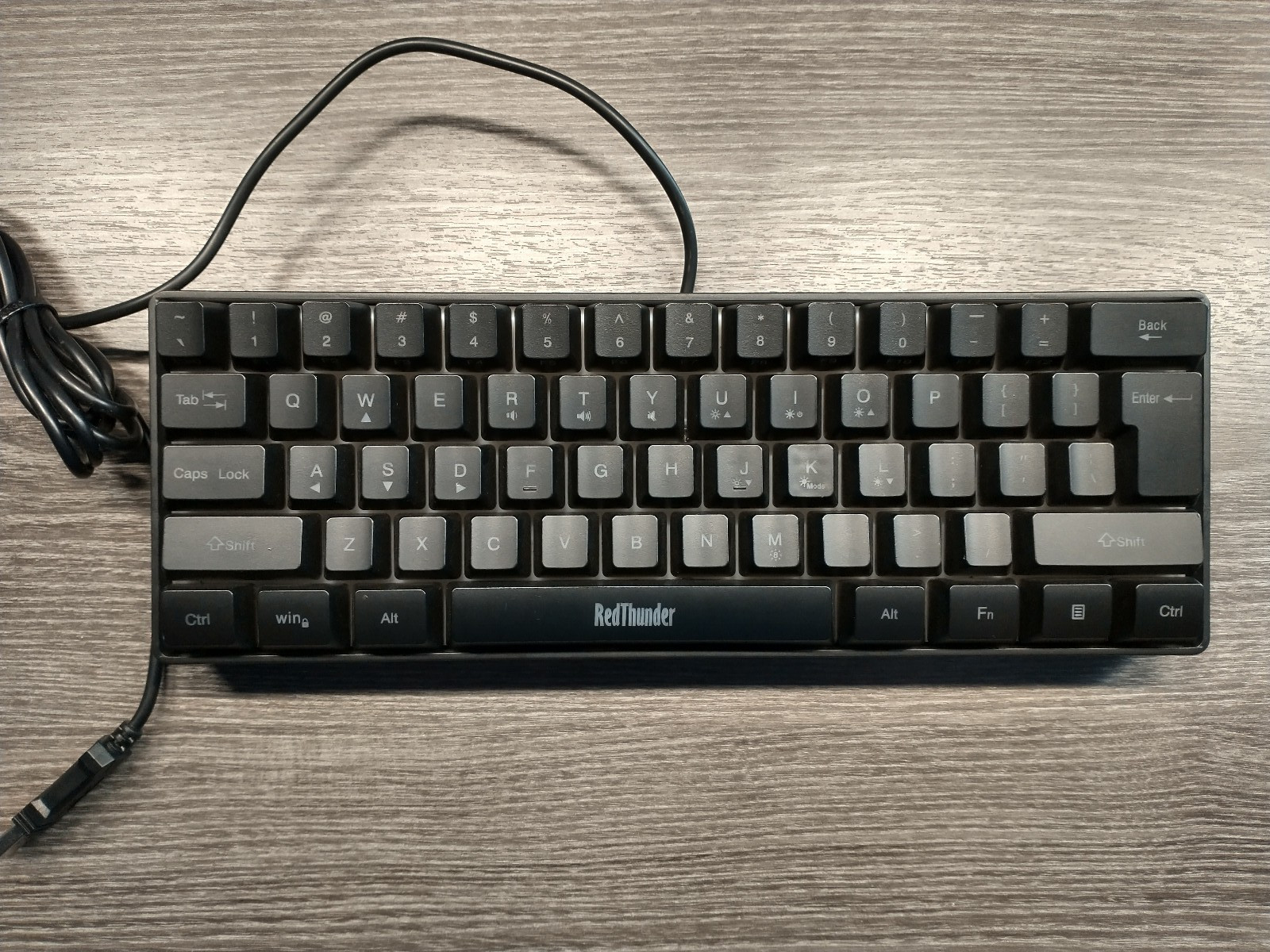 RedThunder G61 61 Keys RGB Backlit Mechanical Mini USB Wired Gaming Keyboard