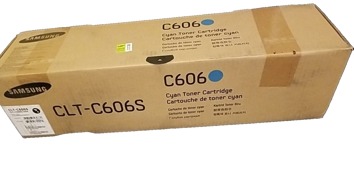 New Genuine Samsung CLT-C606S Cyan Toner Cartridge
