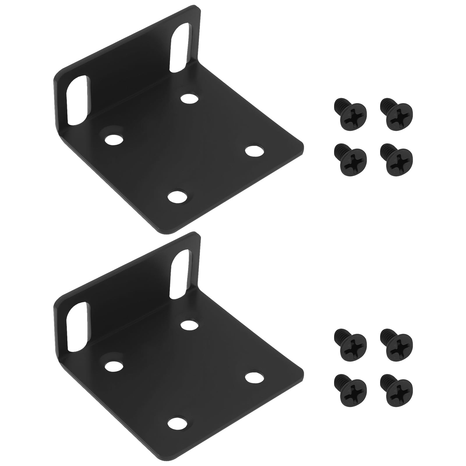 2pcs 24mm Rack Mount Ears with Screws Compatible with Ubiquiti Switches Compa...