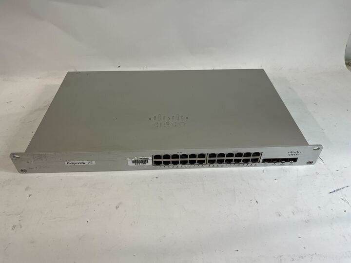 CISCO MERAKI MS220-24P 24 Port PoE 4 Port SFP Switch - UNCLAIMED