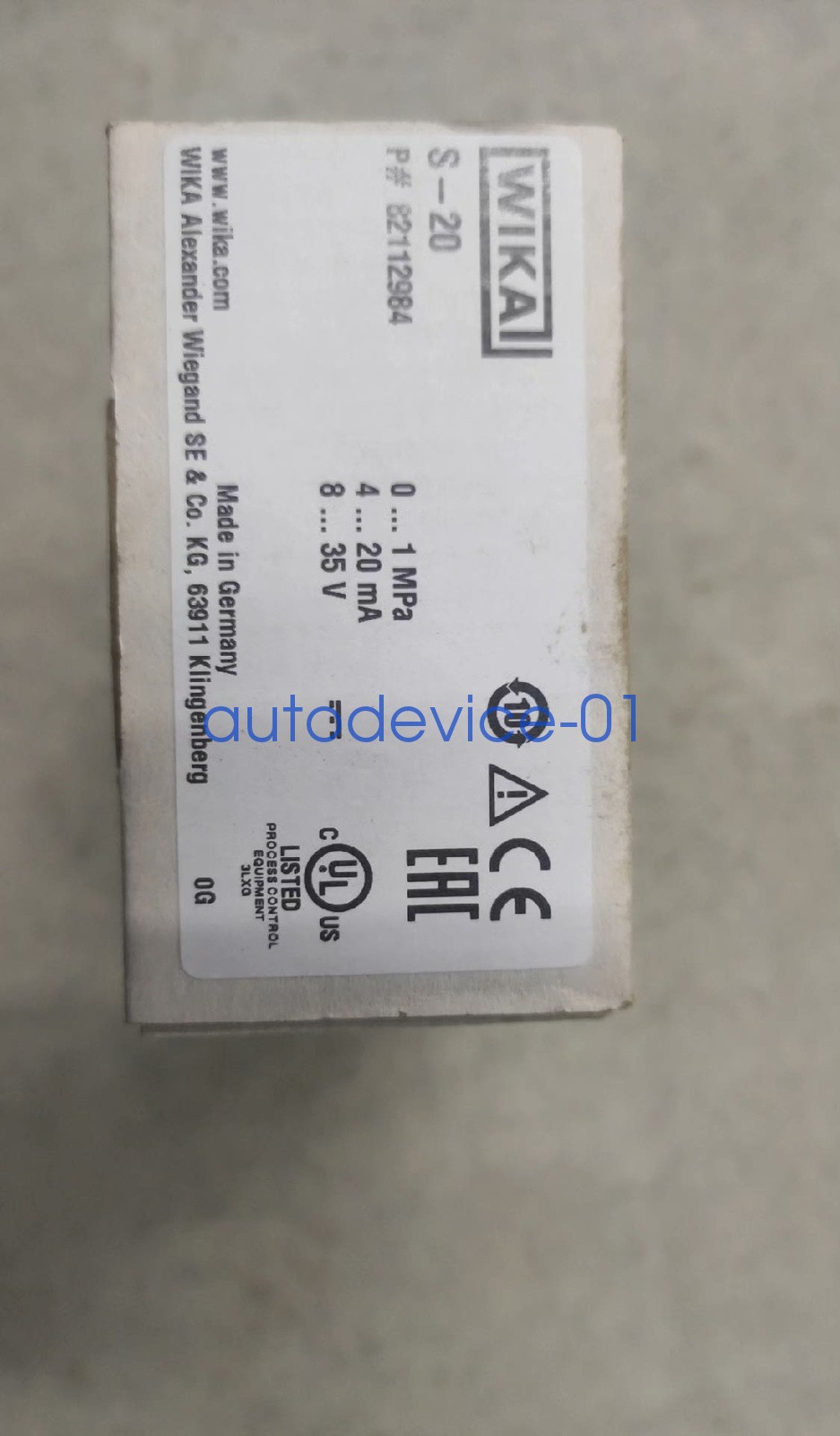 1PCS NEW pressure transmitter S-20 0…1MPa wika DHL/FedEx