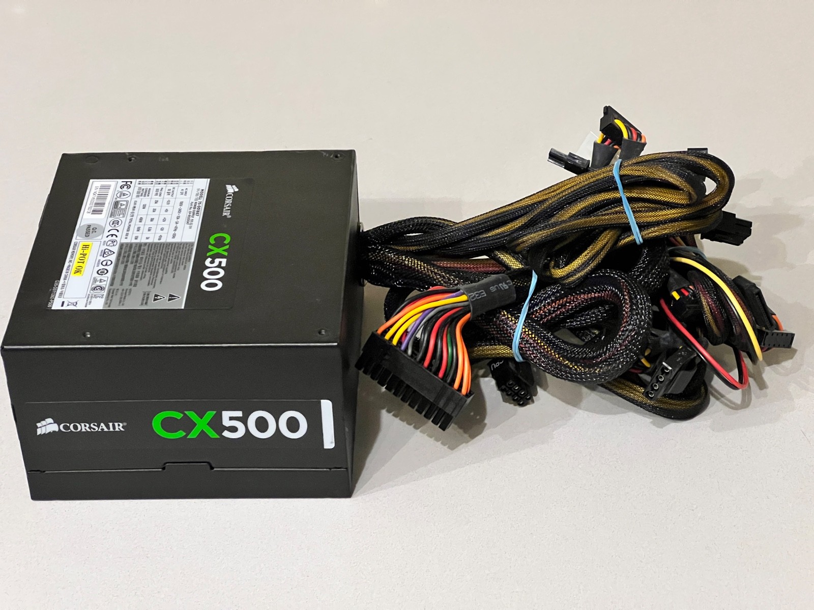 Corsair CX500 ATX Power Supply 500W  CP-9020047 - Tested Work
