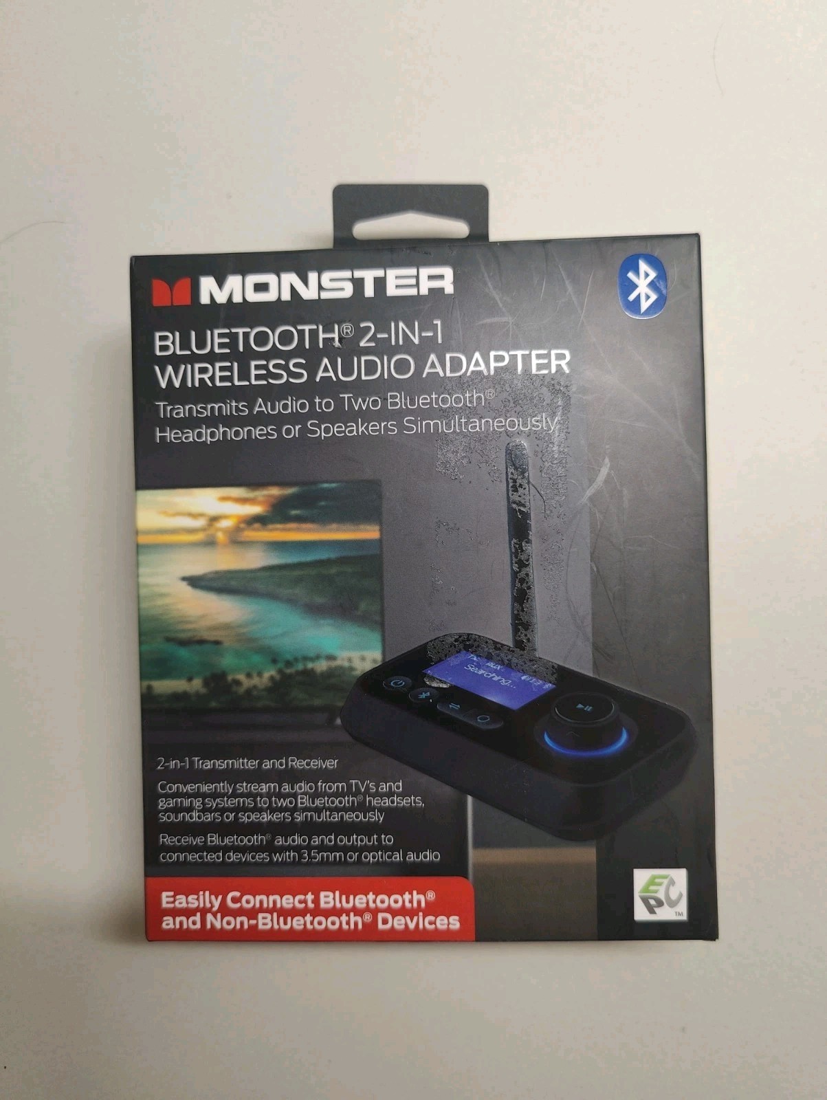 Monster Bluetooth Transmitter & Receiver, 2-in-1 Bluetooth Audio Adapter