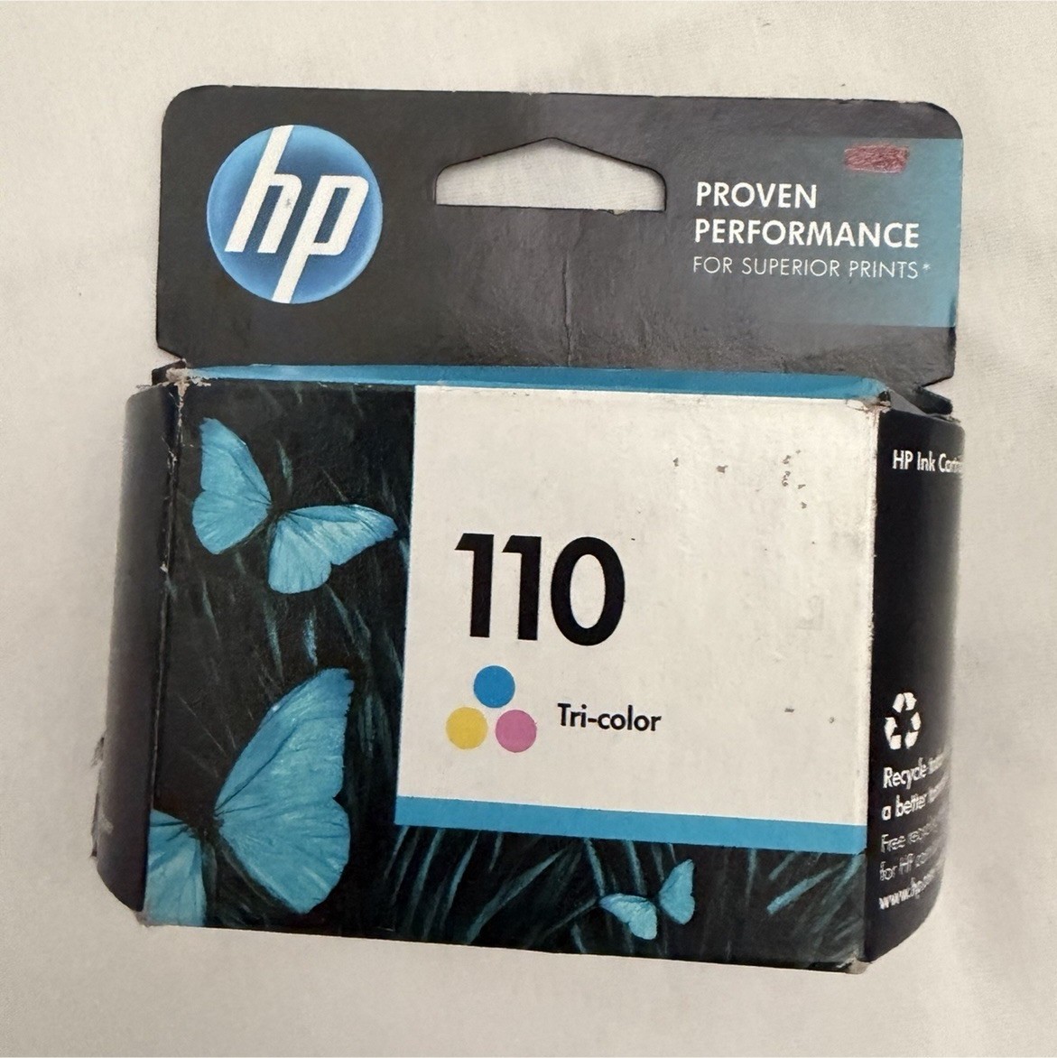HP 110 Tri-Color Genuine Original Inkjet Ink Cartridge CB304AN