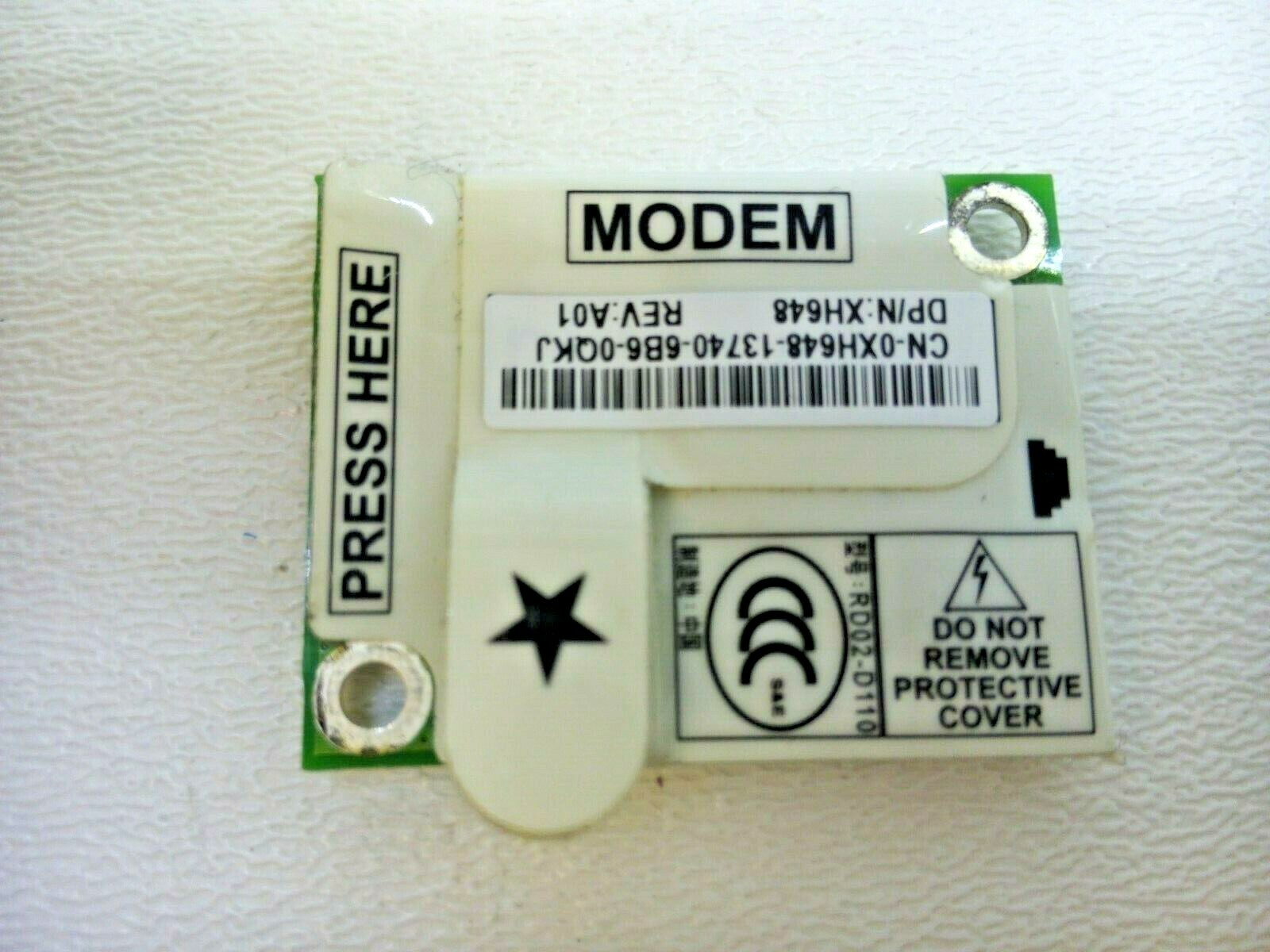 Dell Inspiron 56K Conexant Foxconn Internal Modem Card RD02-D110 XH648 K8735 65