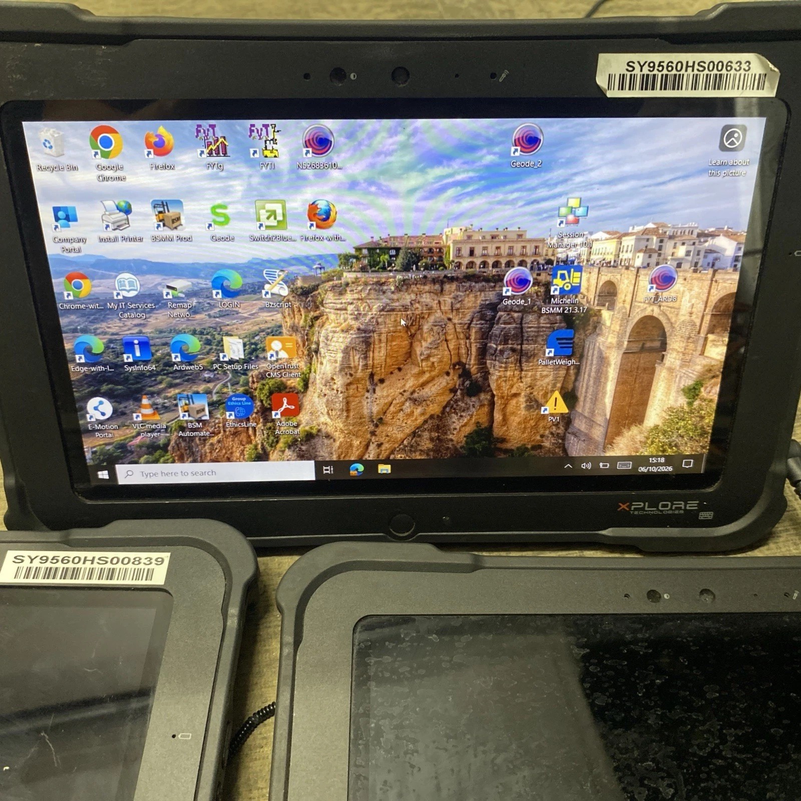 XPLORE Xslate 1X101B - LOT OF 5 - RUGGED TABLETS - TESTED WORKING - READ**