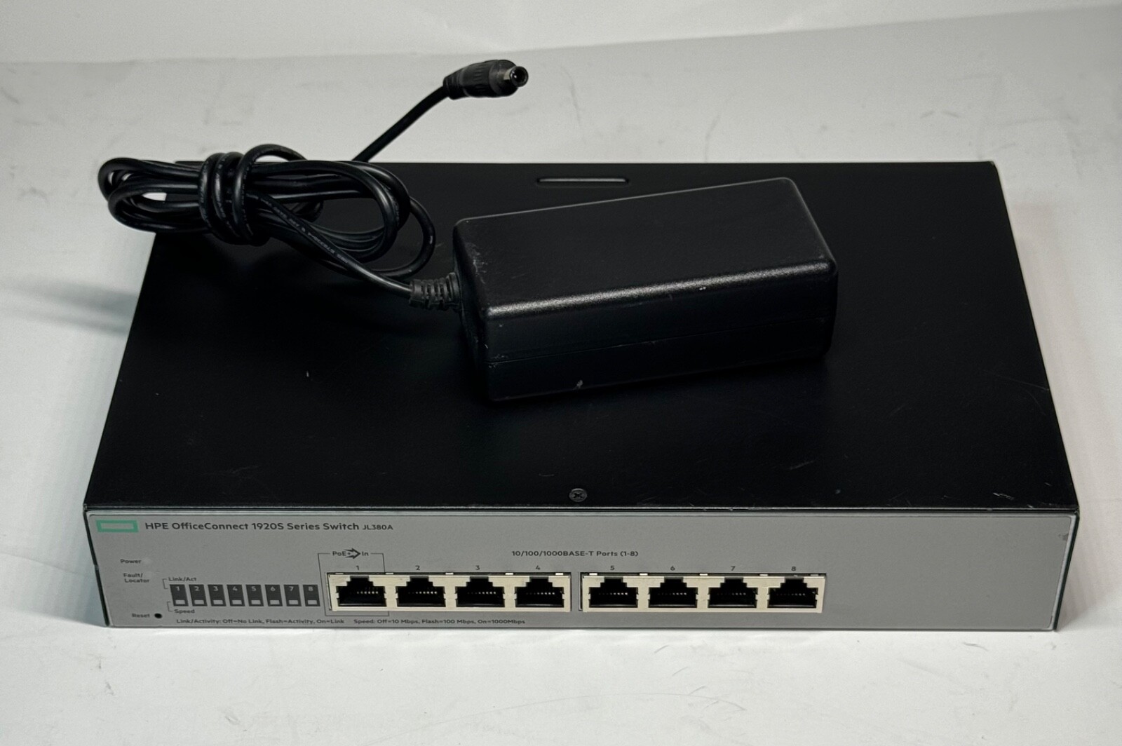 HPE OfficeConnect 1920S 8-Port Gig Smart Switch Fanless JL380A