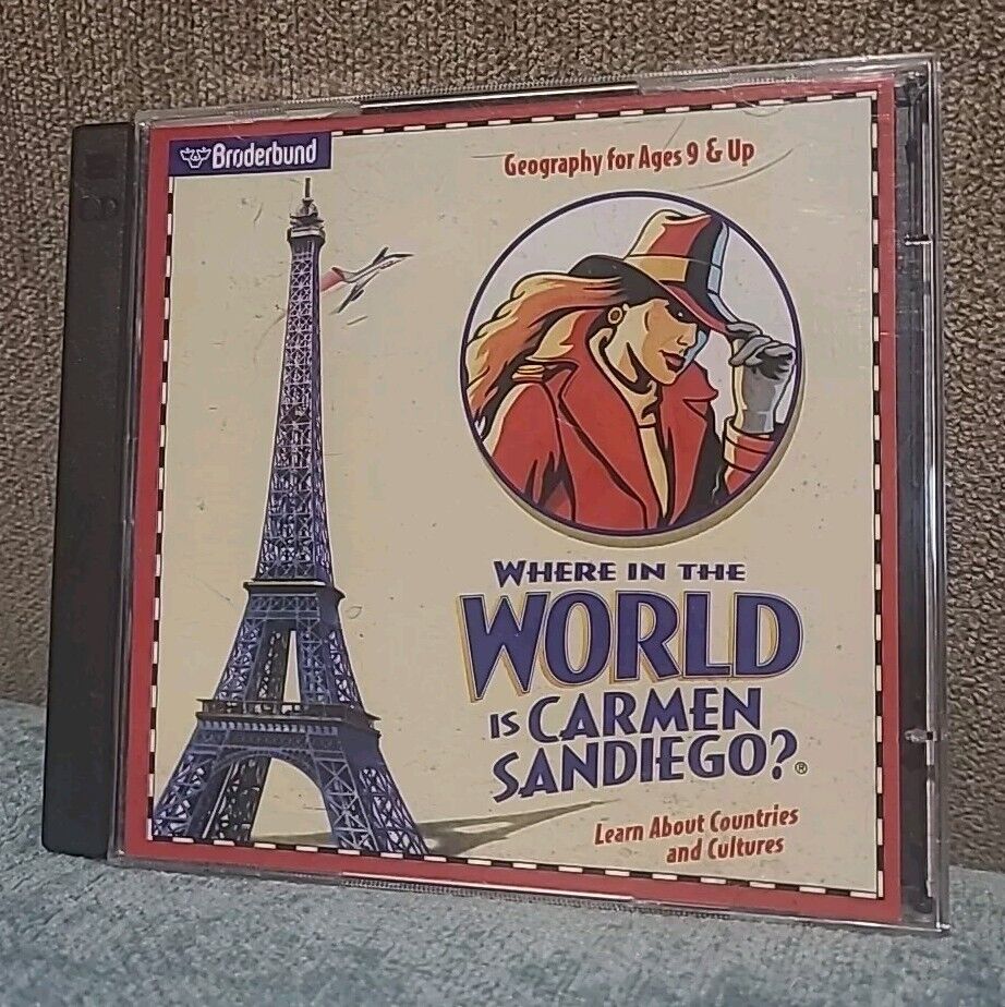 Where in the World is Carmen Sandiego? (Windows PC & Mac, 1996) CD-ROM Game