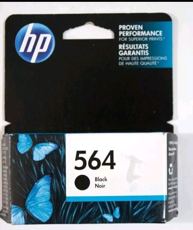 Genuine HP 564XL Black Ink Cartridge EXP 01/2018