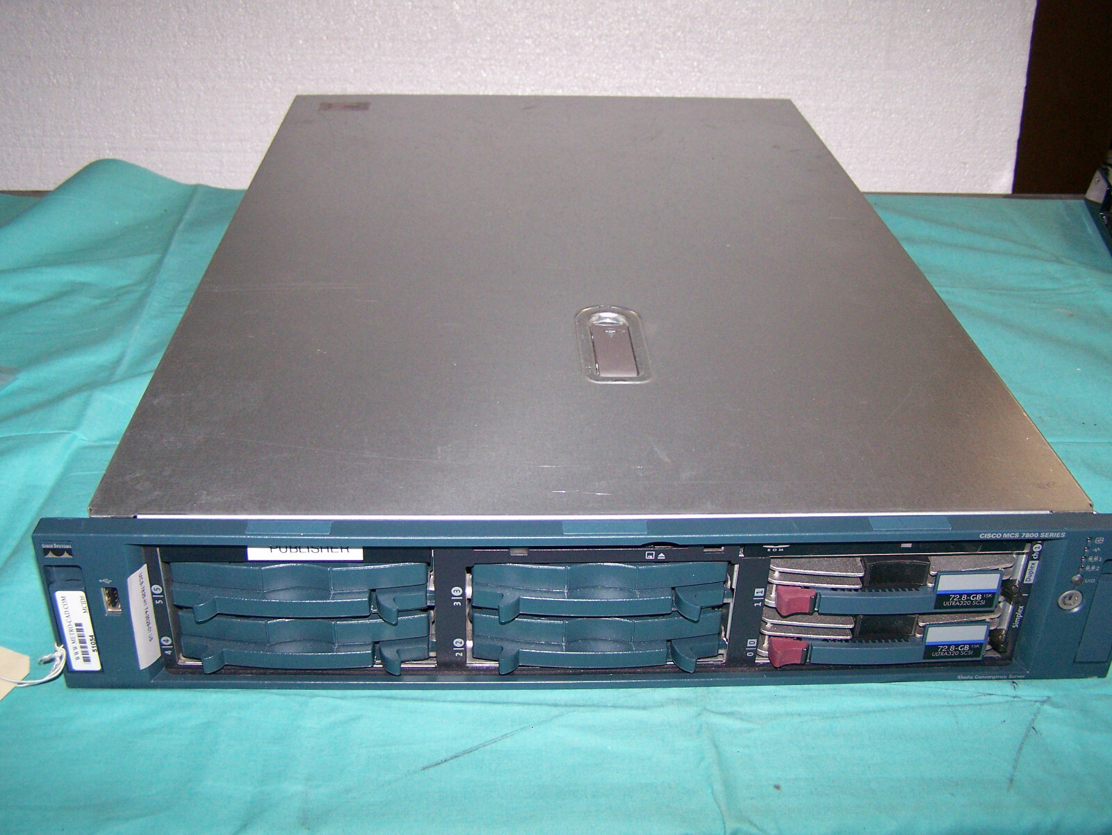CISCO SYSTEMS MODEL 7800 SERIES 6 BAY MCS-7835-H1 Media Convergence Server