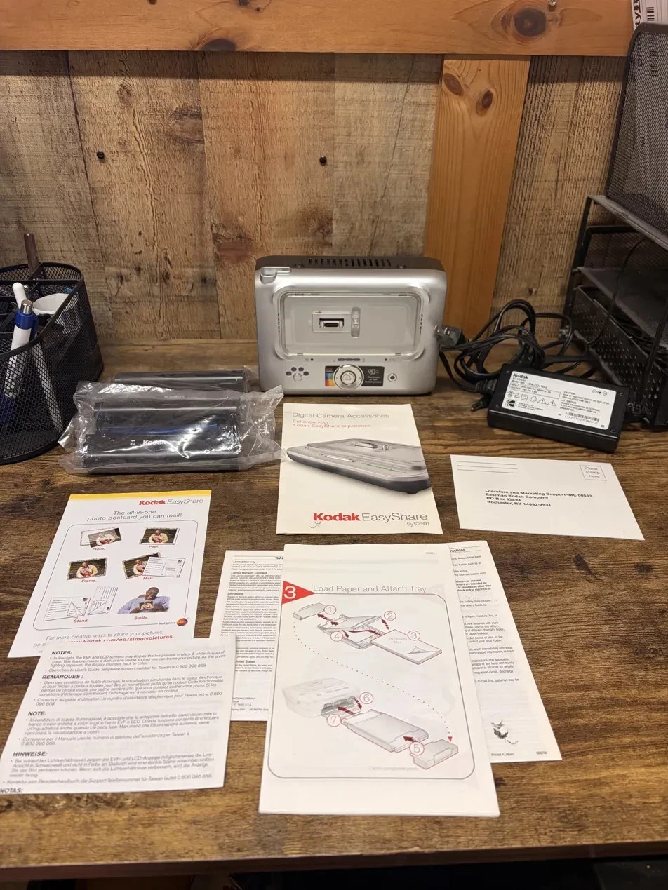 Kodak EasyShare Printer Dock 6000 Tested W/ AC Adapter & Printer Tray