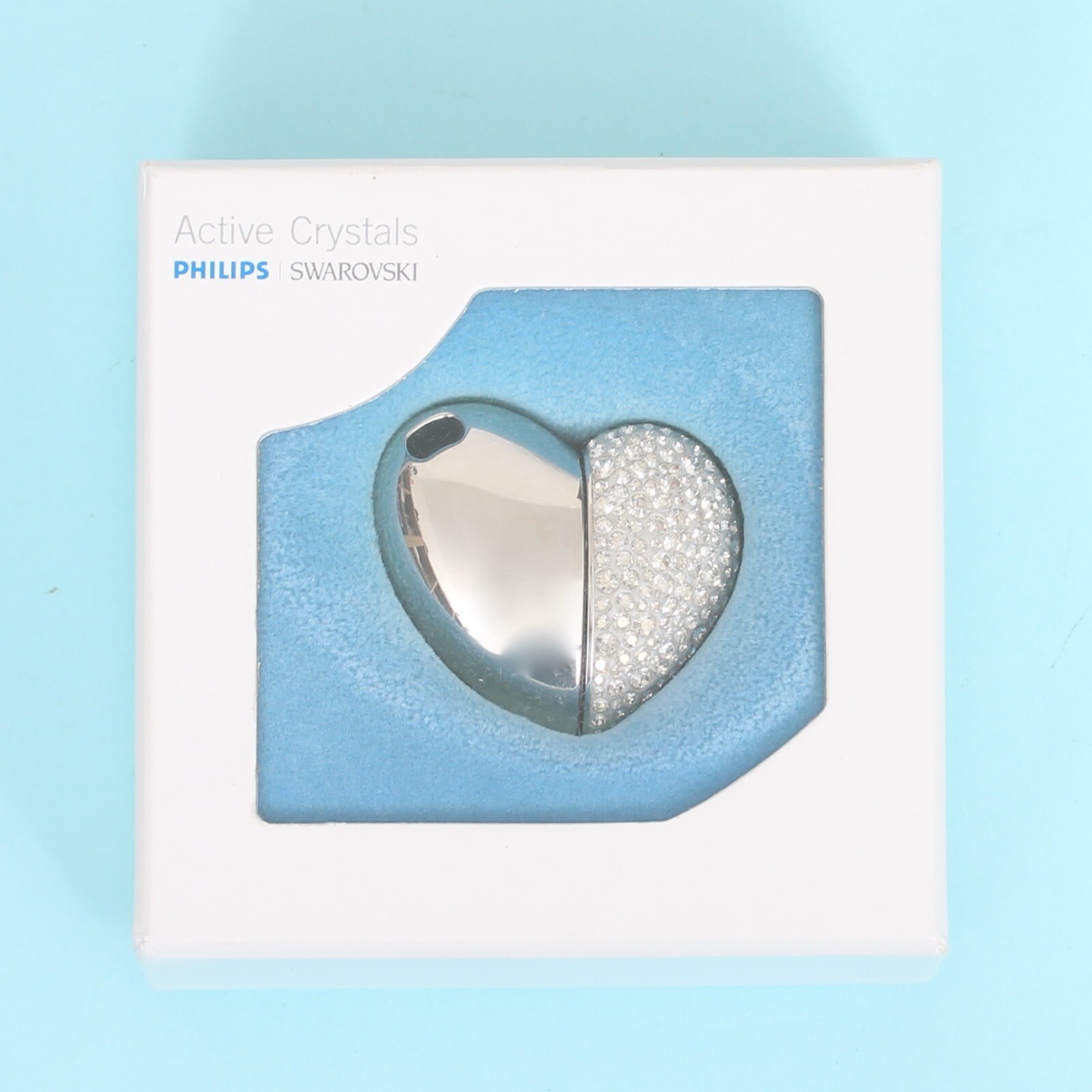 Swarovski Philips Active Crystals Love Heart 1GB USB 2.0 Flash Drive Thumb Drive