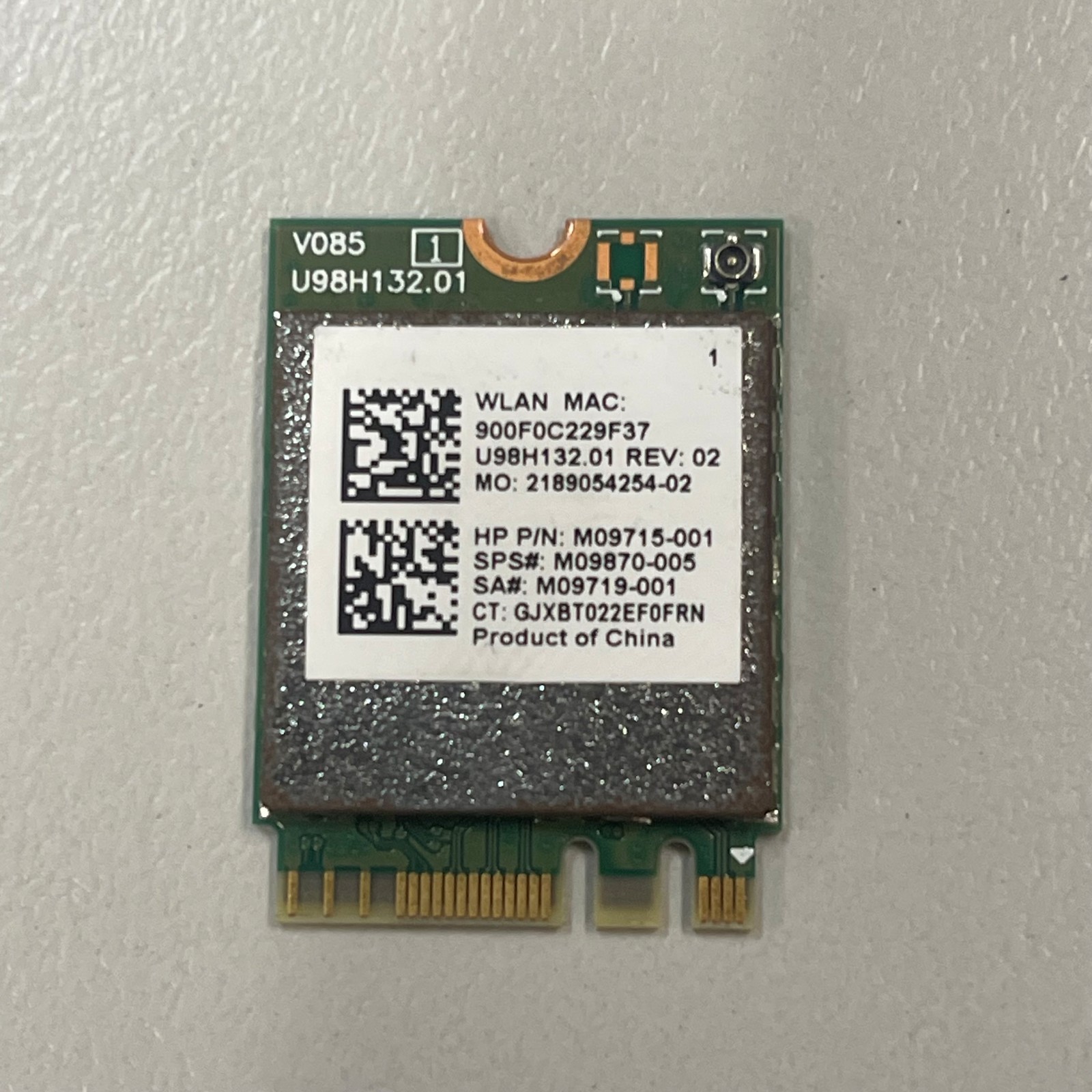 Genuine HP M.2 2230 Wireless Wi-Fi BT Card PCI-e Realtek RTL8821CE M09715-001