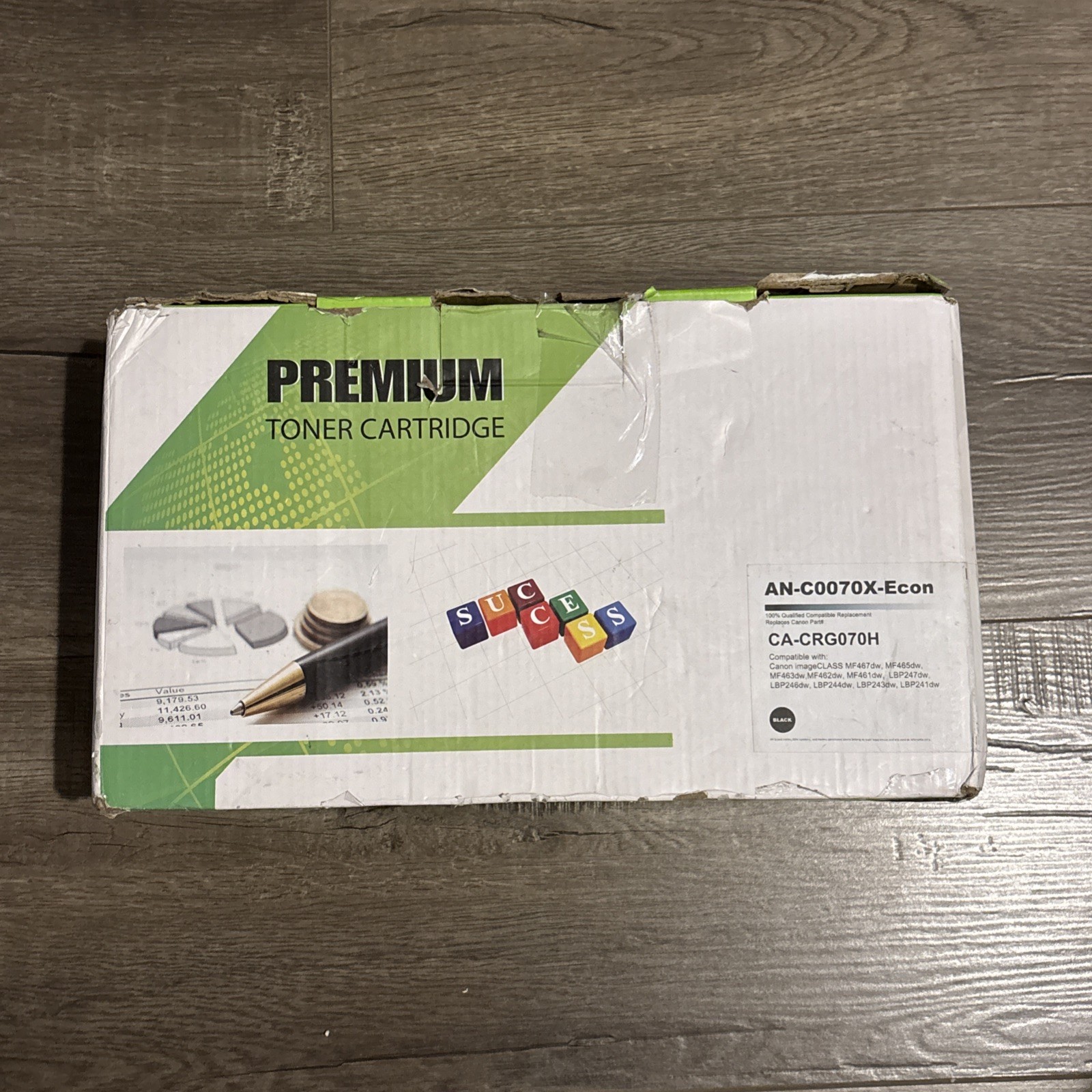 1PK  070H BLACK Toner Cartridge CRG070 CRG-070 for Canon imageCLASS, MF467dw....
