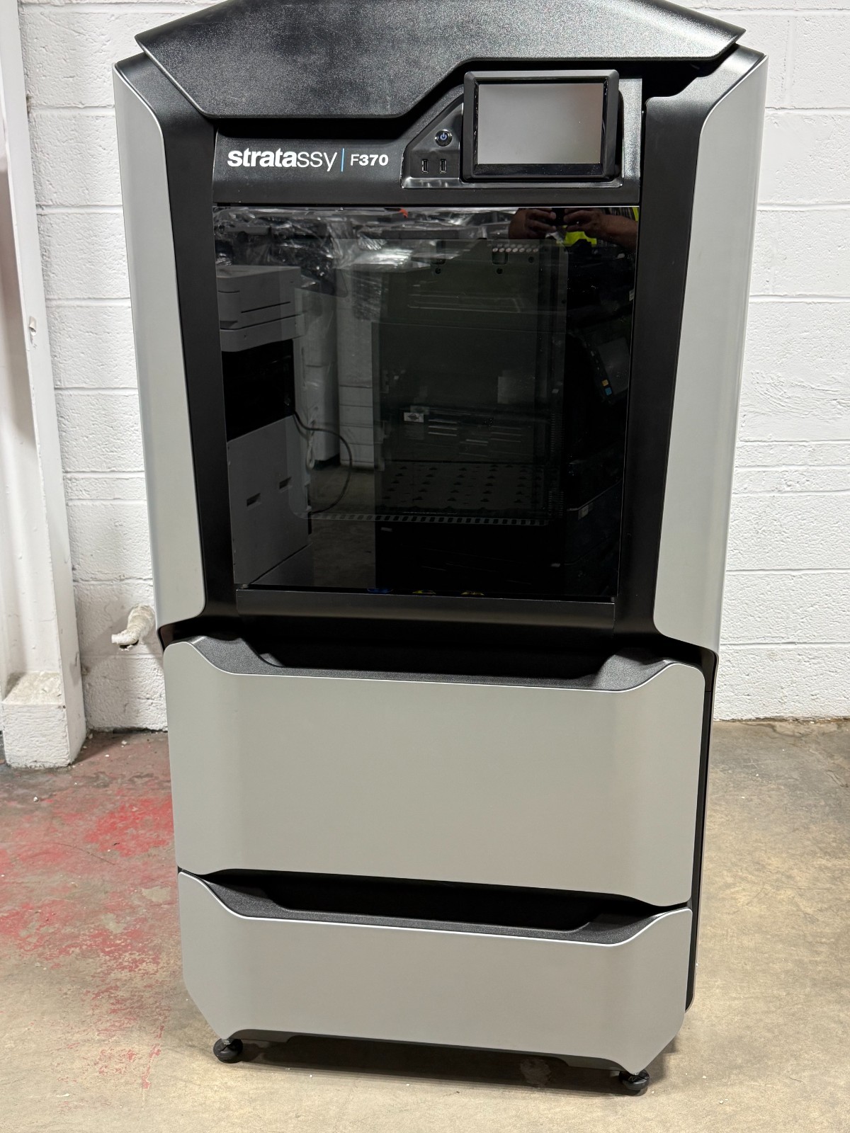 Used Stratasys F370 3D Printer, Touchscreen, Heated Bed, 14x10x14, USB
