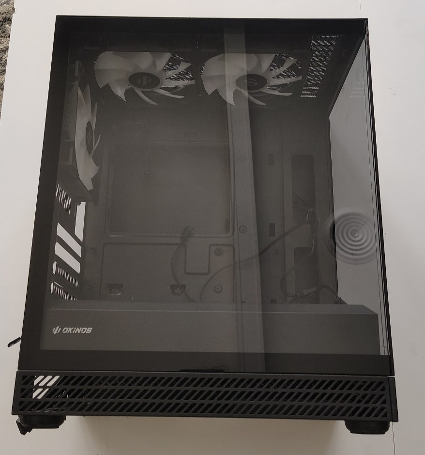 Okinos Aqua Uno Compact Micro ATX Case, No Radiator Support,Max GPU Length 309mm