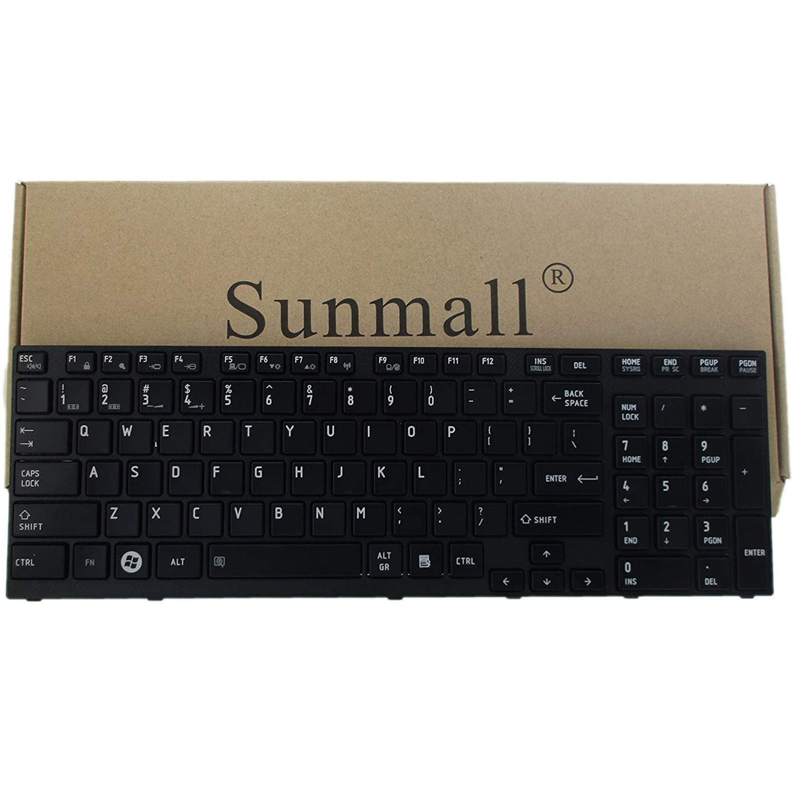 SUNMALL P755 Keyboard Replacement, Laptop Replacement black