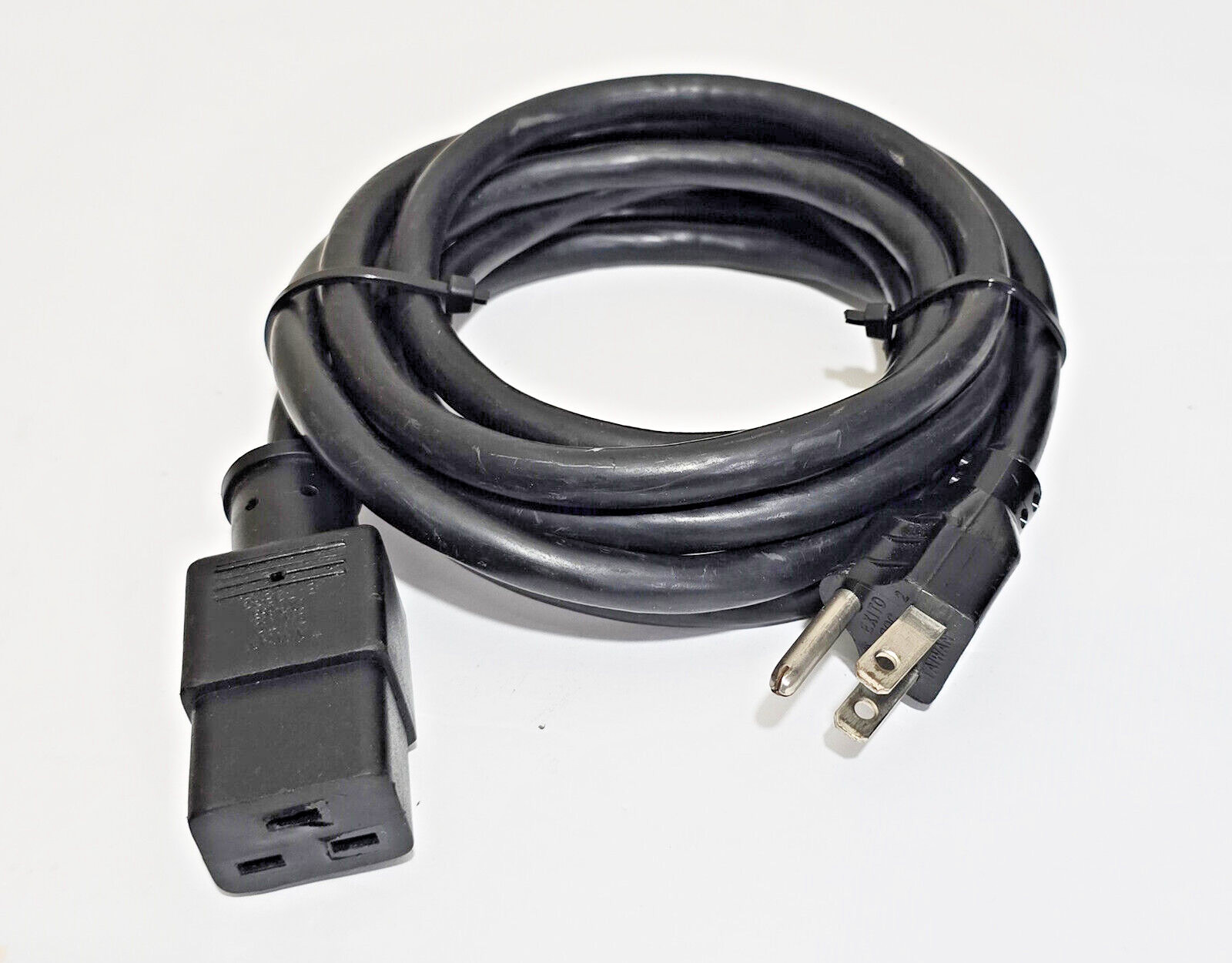 AC Power Cord EXITO EXP-033 15Amp 125V 1785W 14AWG Type SJT 8Ft 3-Prong Black 