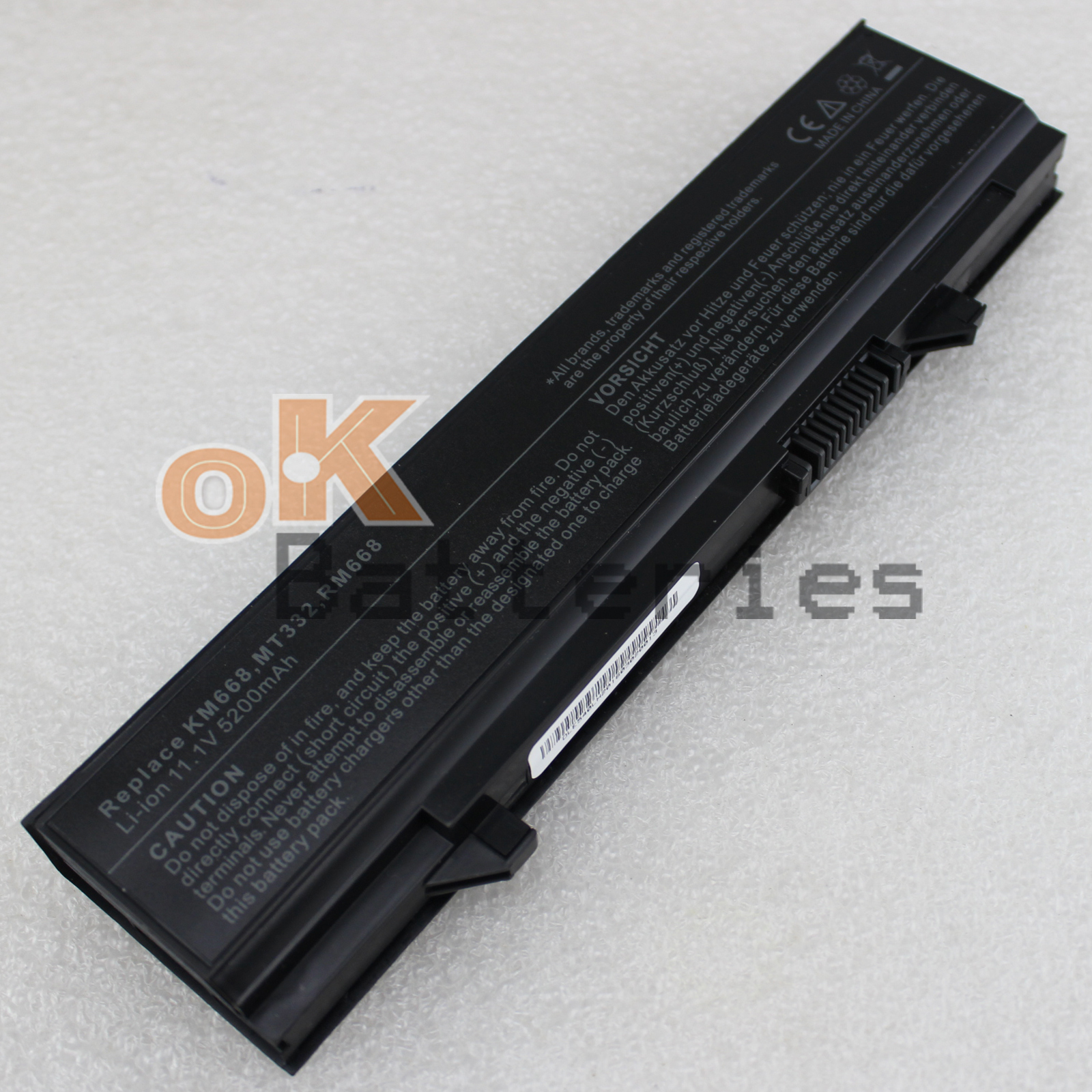 5200mAh Battery For DELL Latitude E5500 WU841 KM771 KM742 312-07620 Laptop 6Cell