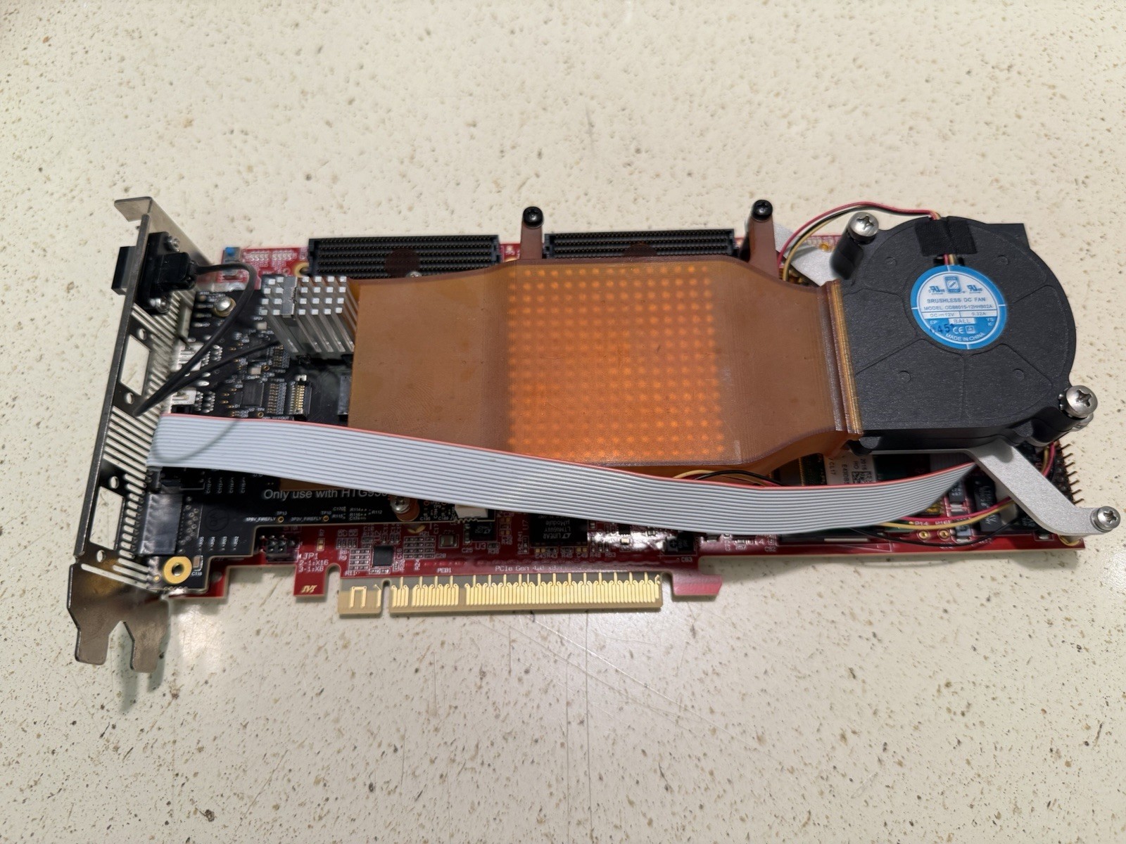 HiTech Global HTG-930 Virtex UltraScale+ FPGA Board w/ Bismuth FMC Module + 4G