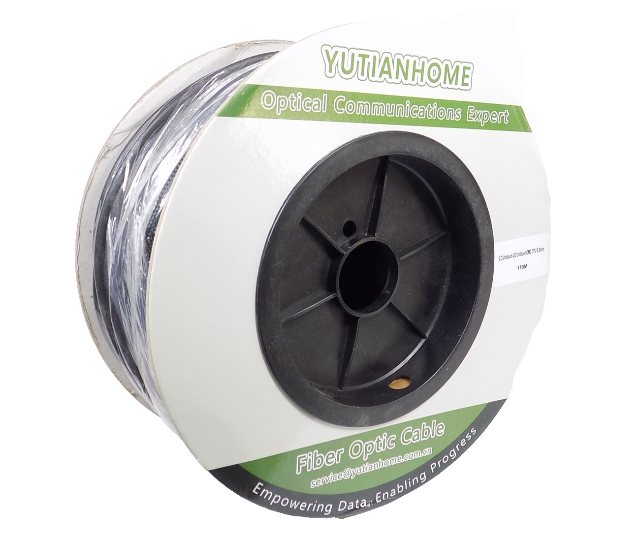 🔥 150m/500ft OM3 LC Unibot to LC Unibot TPU 5.0mm Armored Fiber Optic Cable 🔥