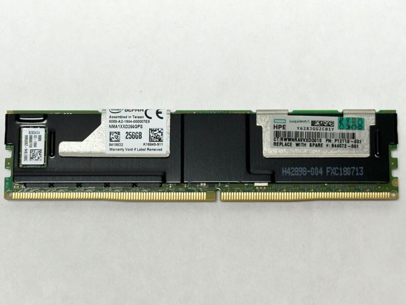 HPE Intel Optane 256GB 2666MHz DDR4 PC4 DC Persistent Memory P12110-001 Memory