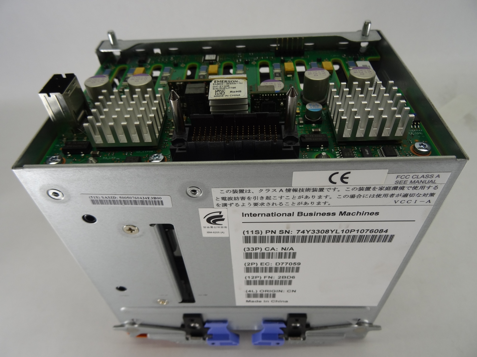 IBM 74Y3357 8-SLOT SAS SFF-1 DASD MEDIA BACKPLANE SATA HH BAY RAID PORT