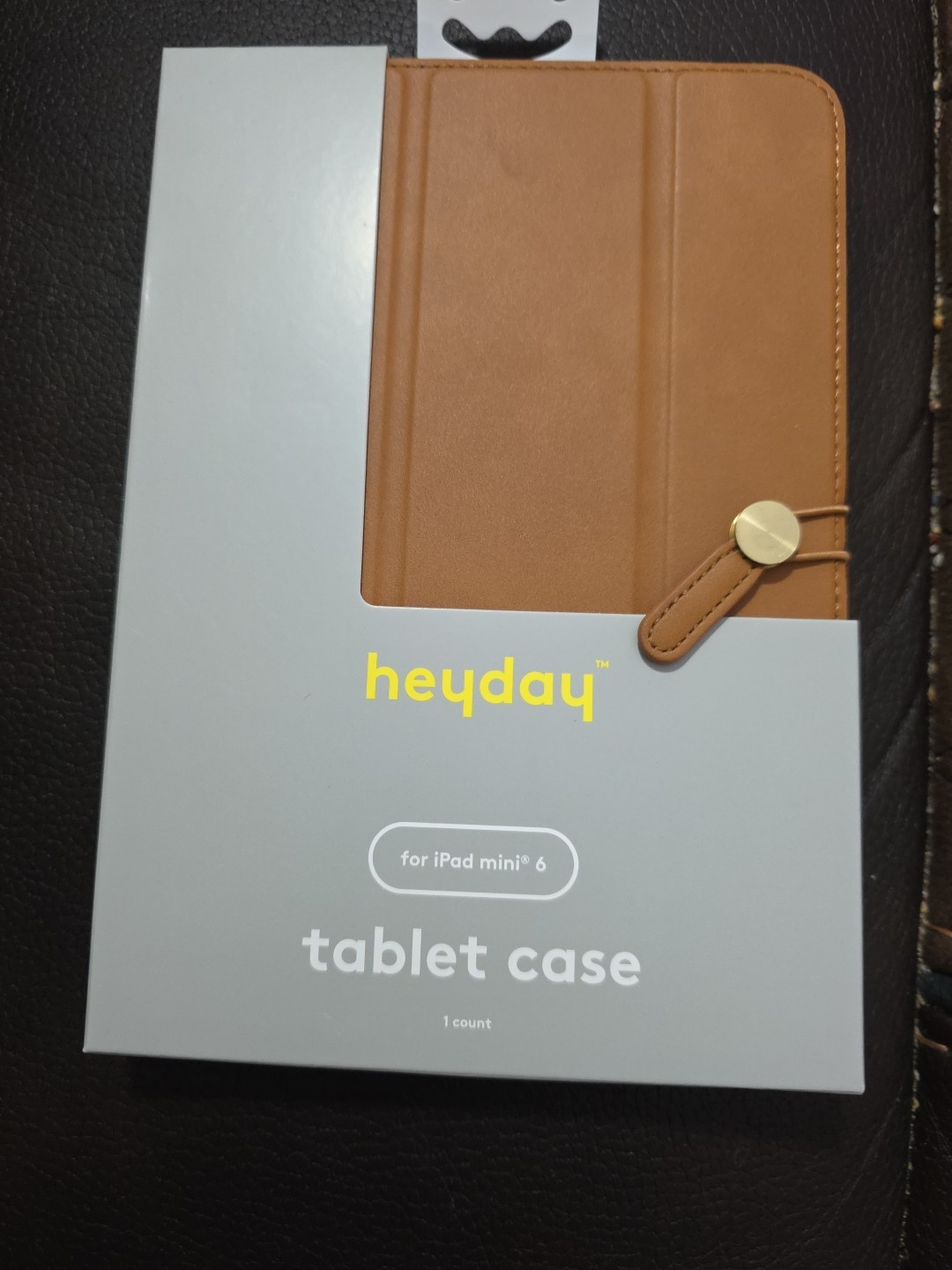 NEW Heyday Folio Faux Leather Brown Tablet  Case - For Apple iPad Mini 
