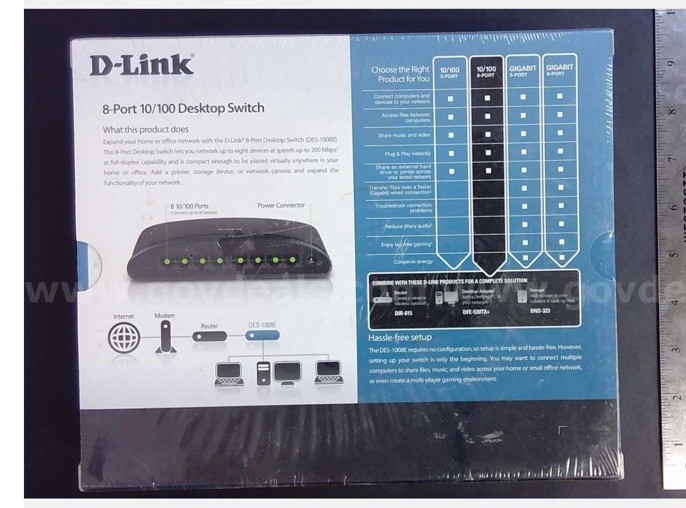 D-Link  DES (DES-1005E) 5-Ports External Ethernet Switch