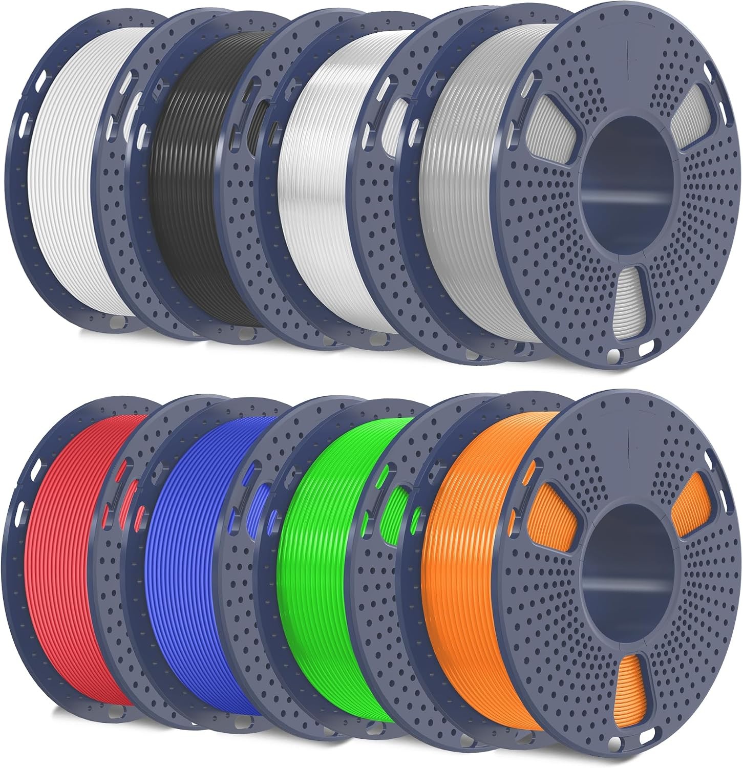 TPU Filament 1.75mm(250g*8,8 Packs,95a TPU 3D Printer Filament,High Speed 95A