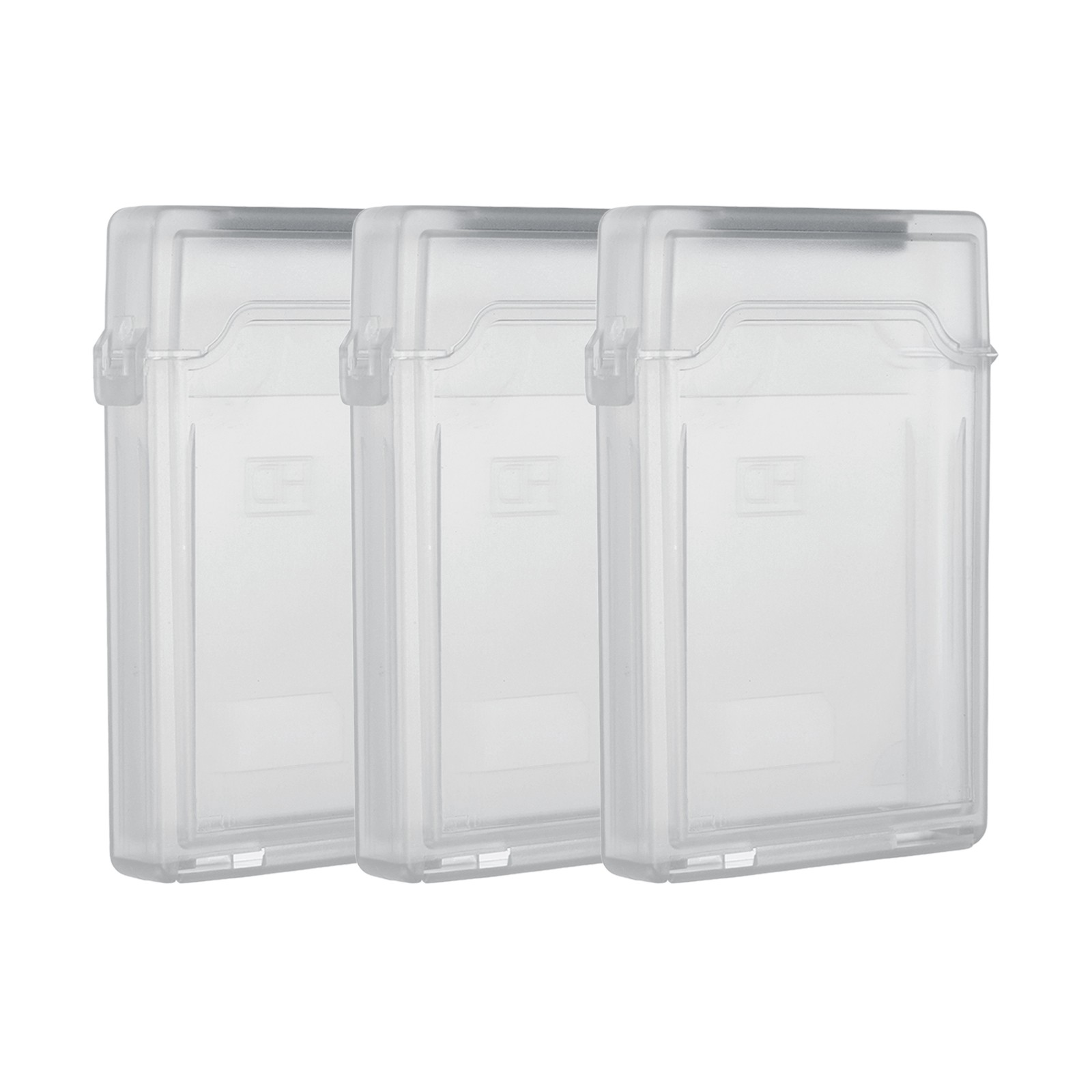 4.5" x 3.2" Hard Drive Disk Case, 3Pcs Plastic Hard Disk Storage Case, Grey