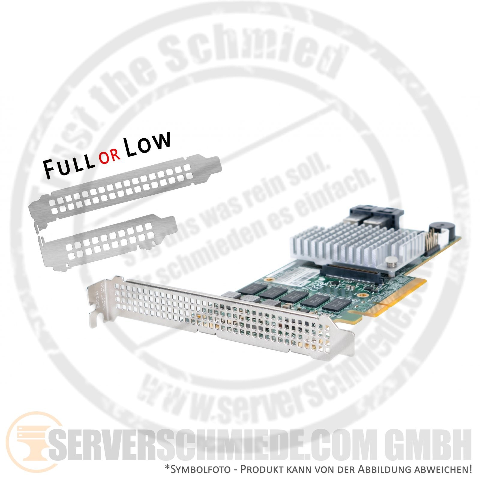 Supermicro AOC-S3108L-H8iR 16DD 2GB PCIe 2x SFF-8643 12G SAS Raid Controller