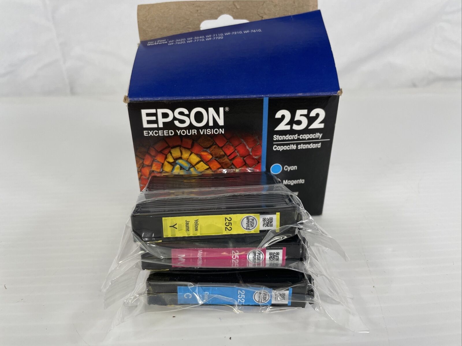 NEW EPSON  COLORS  Ink Cartridges C Y M - Never opened.
