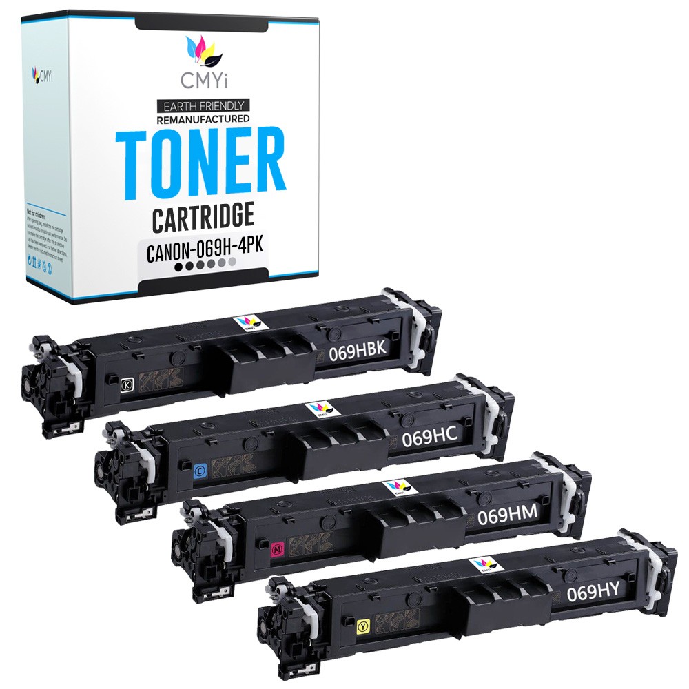 CMYi 4X Replacement 069H Toner Cartridges Combo Pack for Canon i-SENSYS MF754Cdw