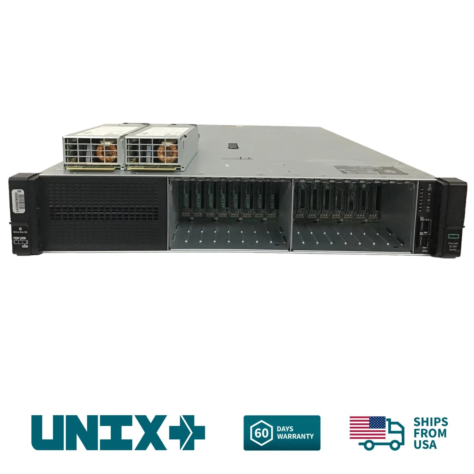 HPE DL380 G10 NVME 16 SFF 8 SATA 8 NVMe Server 2x Gold 6130 = 32 Cores 64GB DDR4