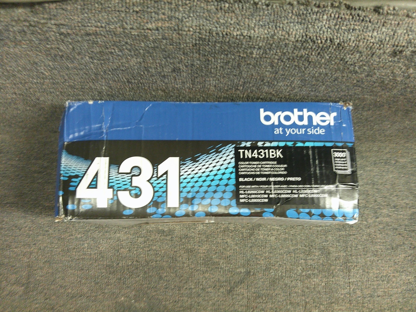 TN431BK 431 New Genuine Brother Black Toner Cartridge HL-L8360CDW MFC-L8900CDW