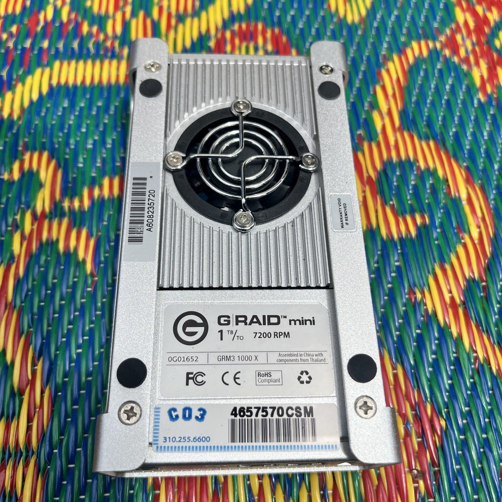 G-TECHNOLOGY G-RAID MINI 1TB eSATA FW800 USB2.0 Hard Drive - 0G01652 GRM3 1000 X