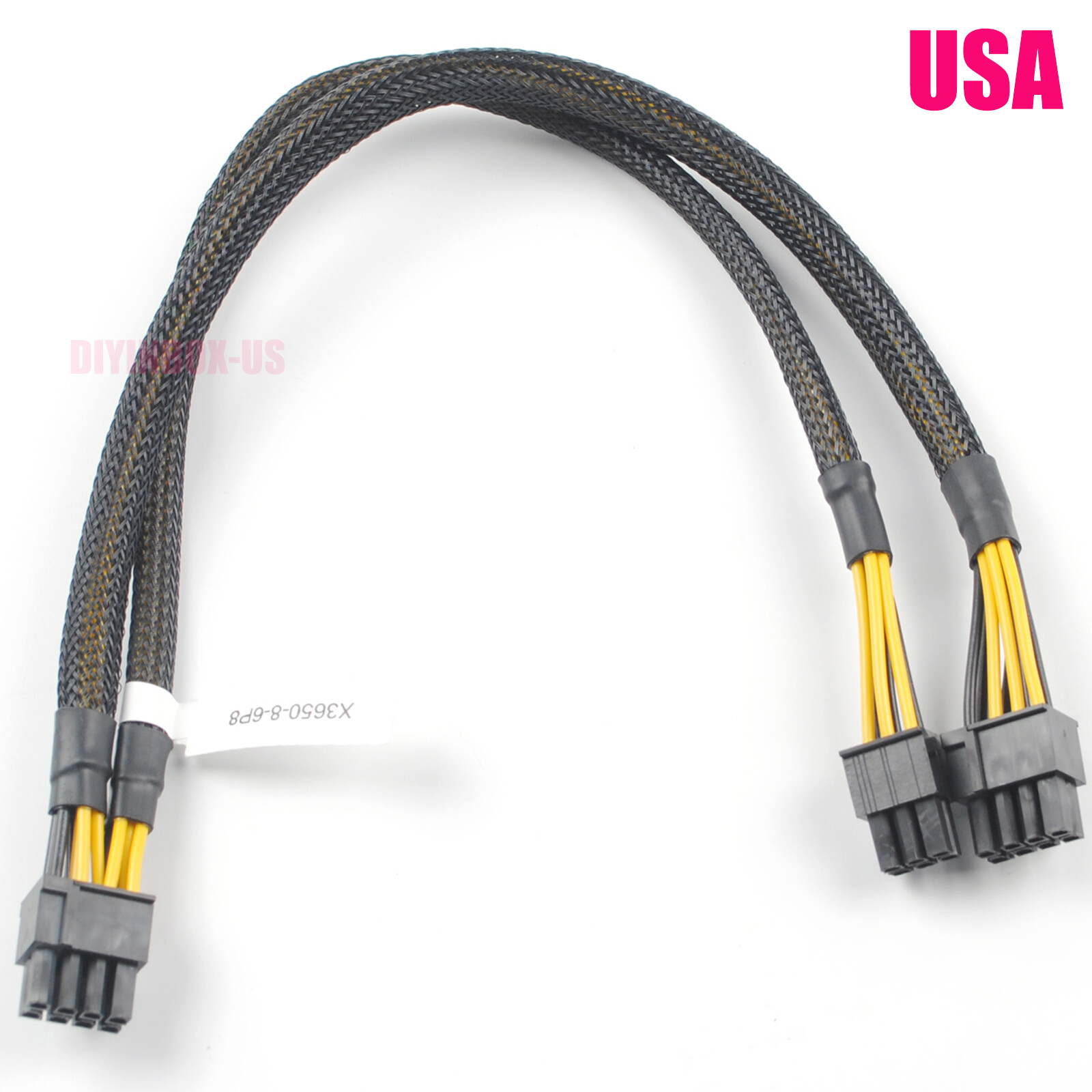 8pin to 14pin ( 6+8) Graphics GPU Power Cable PCI-Express for IBM X3650 M4 M5 