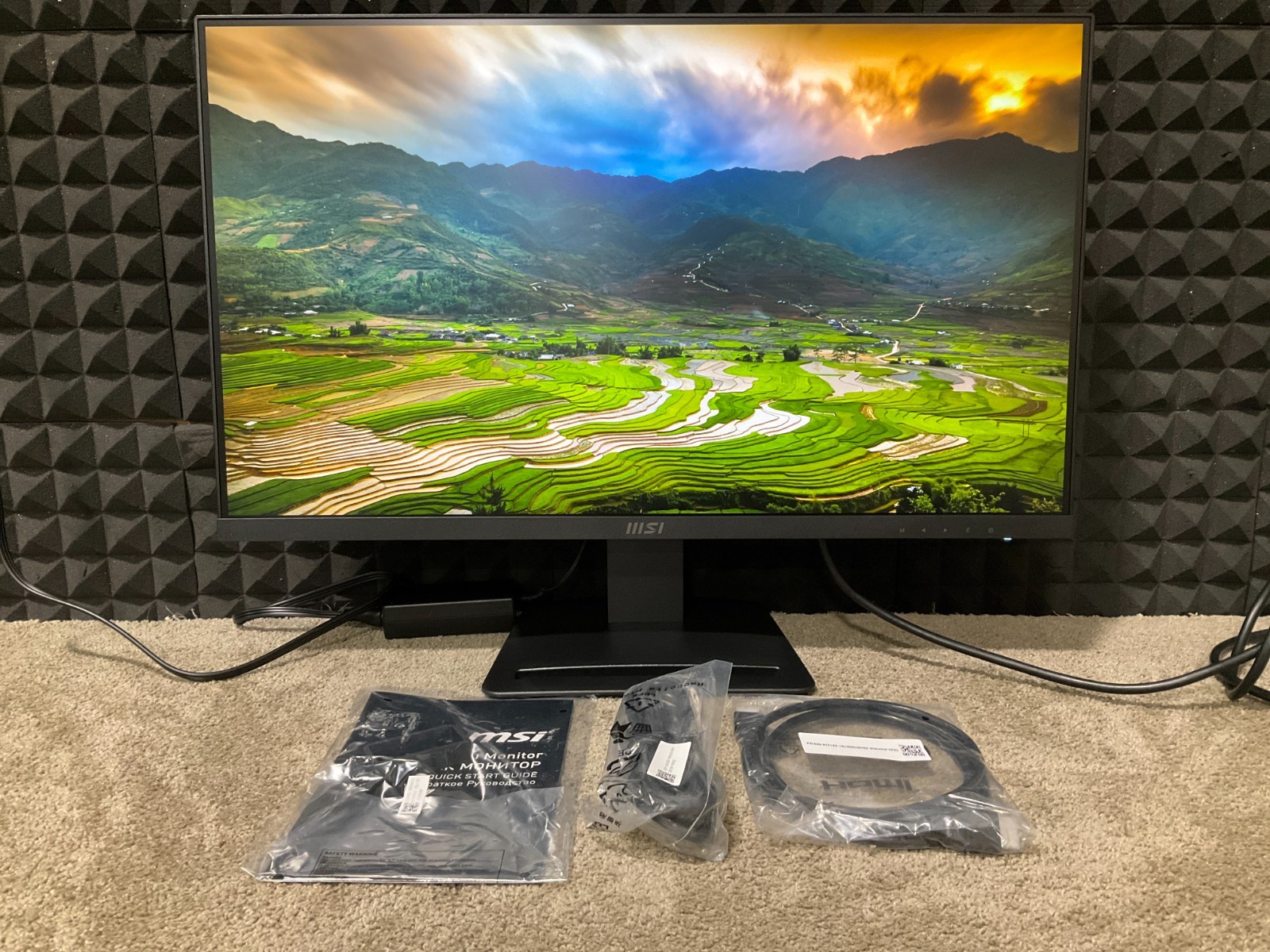 MSI Pro 27" LED LCD Monitor 1080p PROMP273A ❤️️✅❤️✅❤️️ NEW OPEN BOX