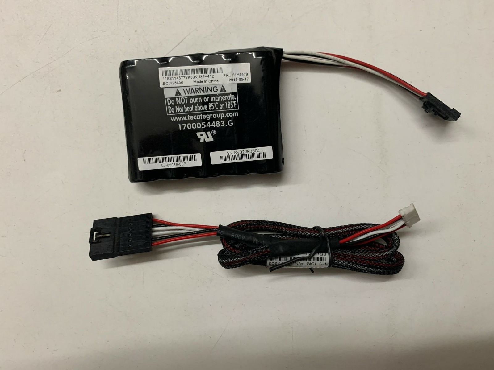 Used IBM FRU 81Y4579 49571-01 BBU09 Super Cap Battery pack BBU x3650 M4 M5110