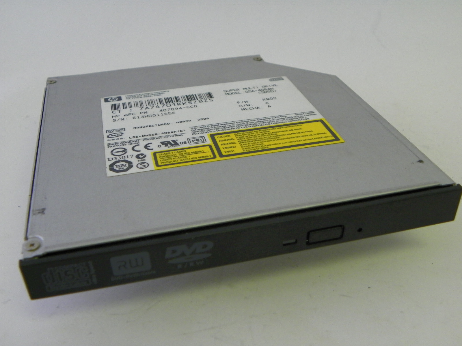 Hitachi-LG Data Storage GSA-4084N Super Multi DVD+/-RW LightScribe IDE Drive