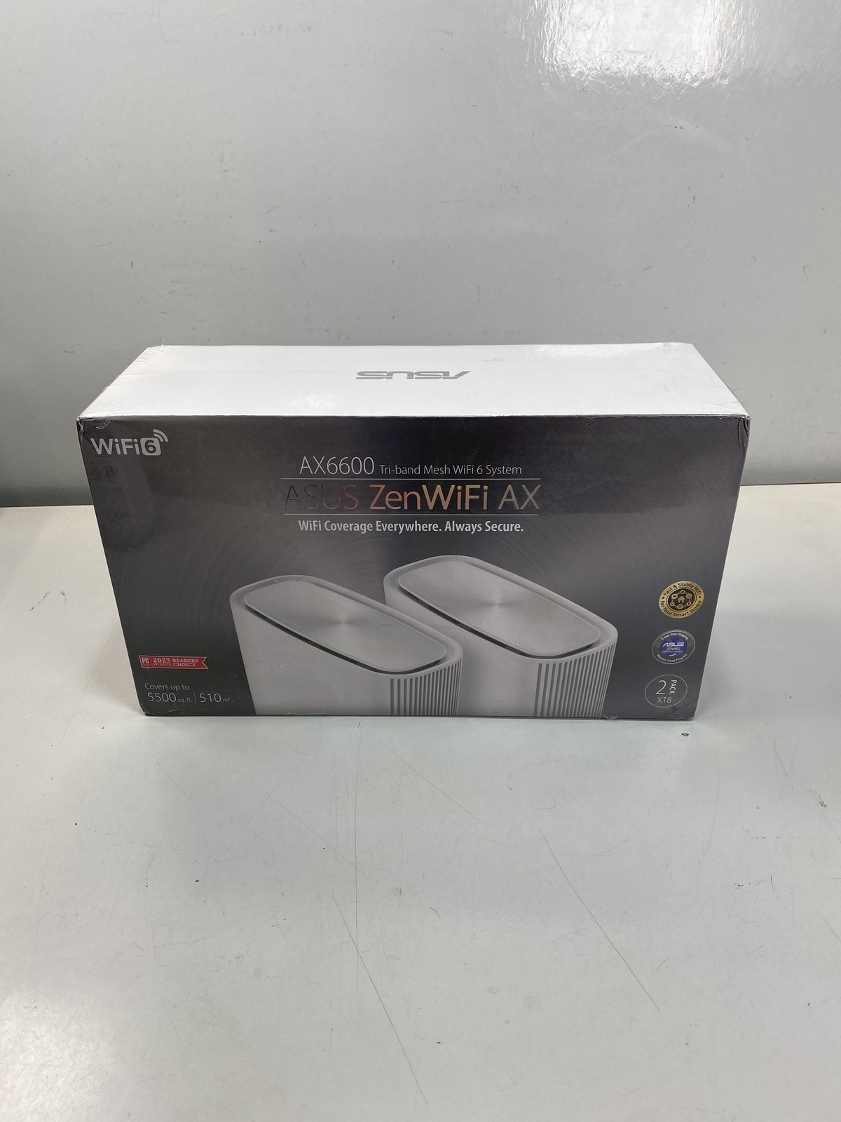 ASUS ZenWiFi AX6600 Whole-Home Tri-band Mesh WiFi 6 System (XT8) 2 pack - White
