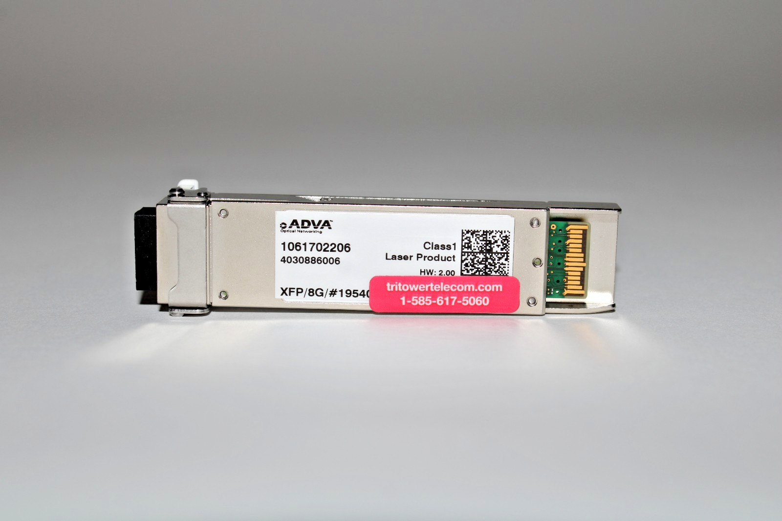 1061702206, ADVA XFP 8G TRANSCEIVER, #19540L/SM/LC#D06