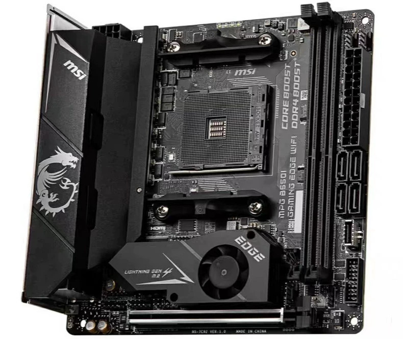 MSI MPG B550I GAMING EDGE WIFI DDR4 Motherboard Socket AM4 Mini-ITX， 2x M.2 Slot