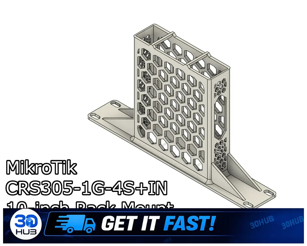 MikroTik CRS305-1G-4S+IN Rack Mount 10-inch Bracket