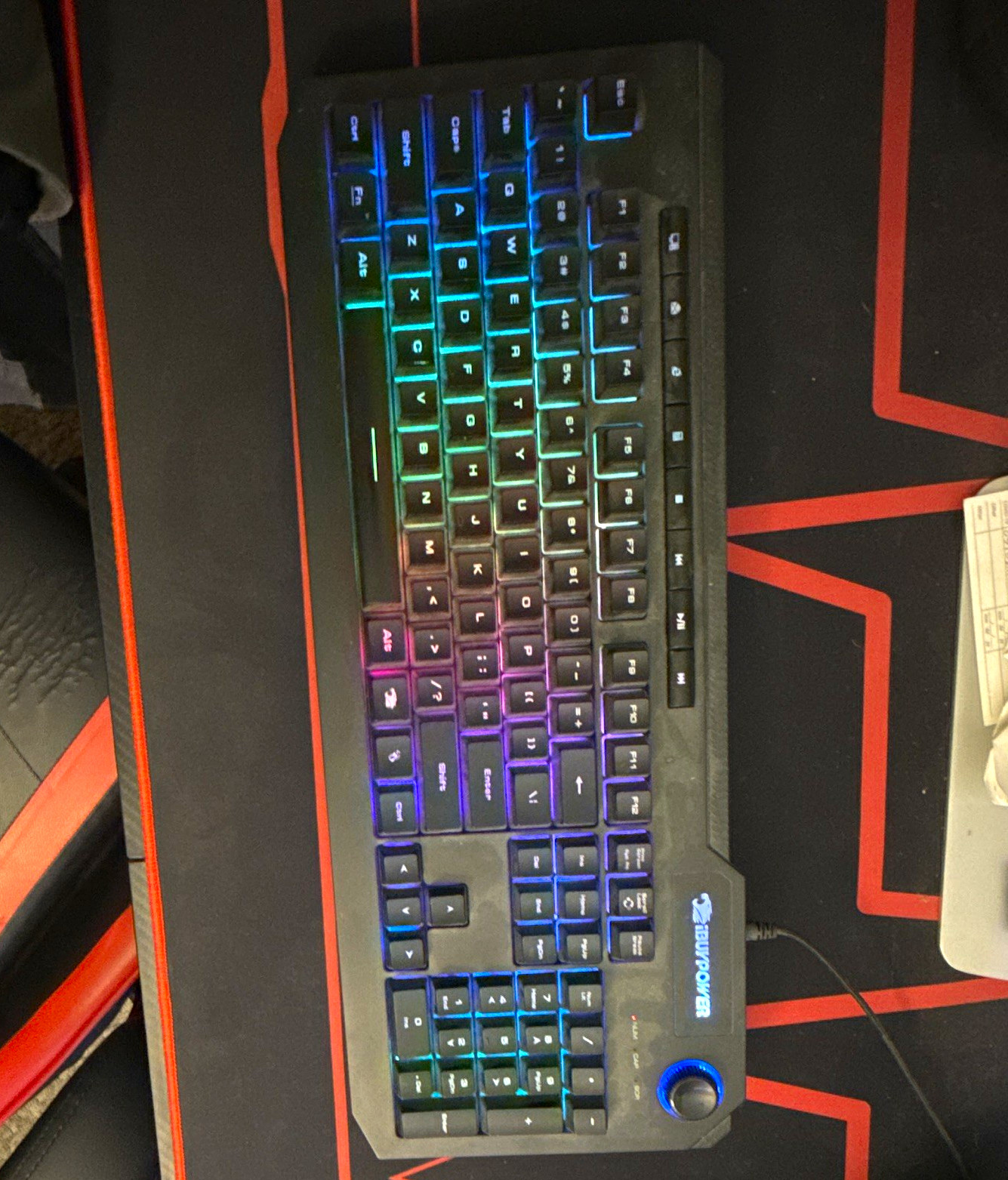 iBUYPOWER ARES M1-KB RGB Backlit Wired Gaming Keyboard, Black, English QWERTY