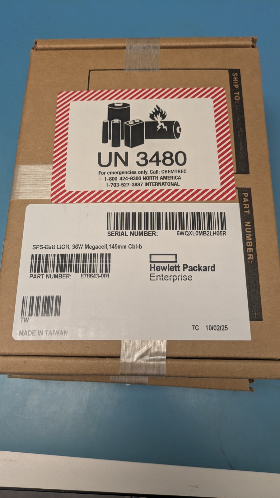 P01366-B21,875241-B21, 878643-001 HP OEM 96W SMART STORAGE BATTERY
