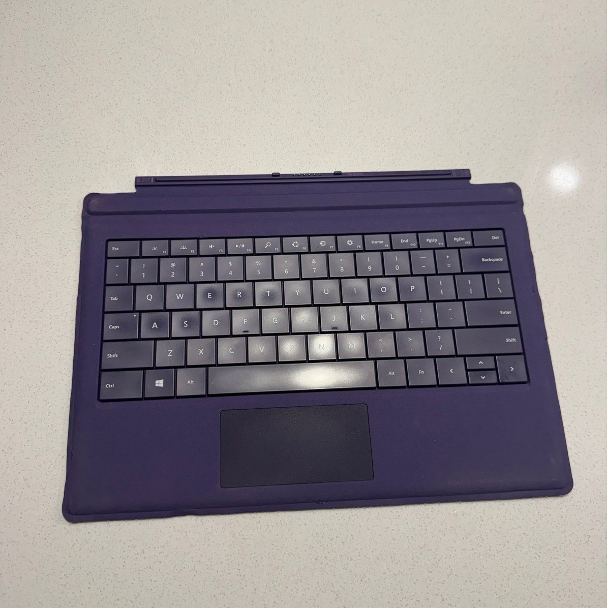 Microsoft Surface Pro Type Cover Model 1644 Purple Keyboard Pro 3 Pro 4 Untested